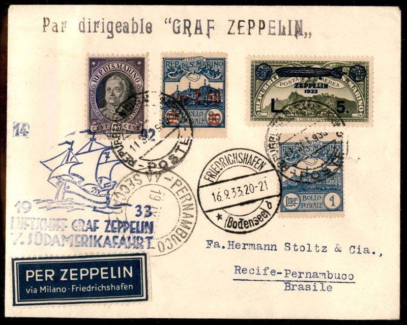 San Marino / Aerogrammi