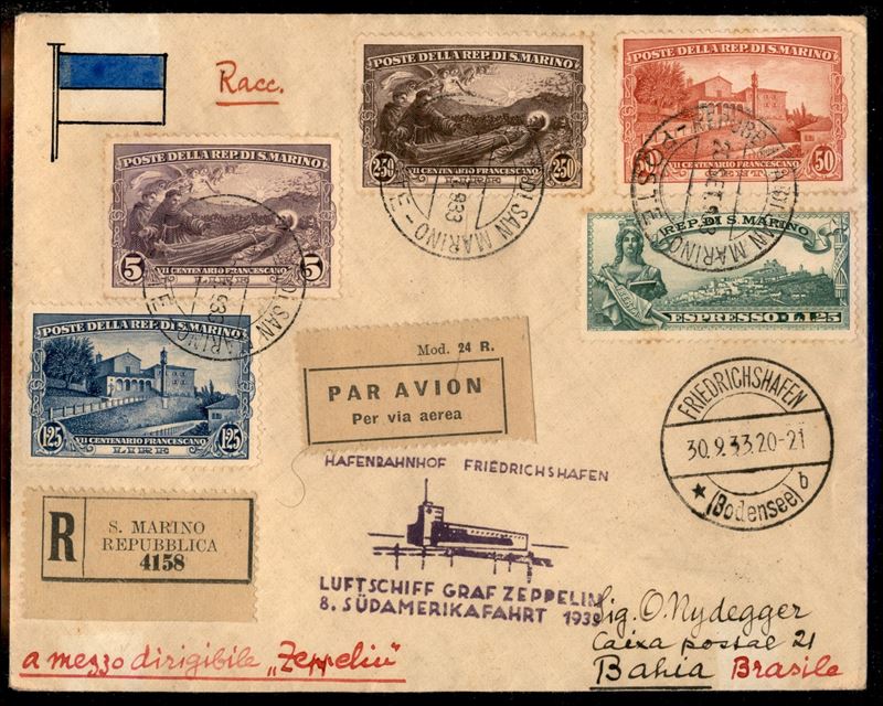 San Marino / Aerogrammi