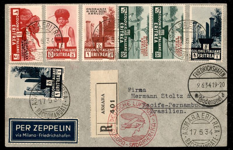 Italia / Colonie / Eritrea / Aerogrammi