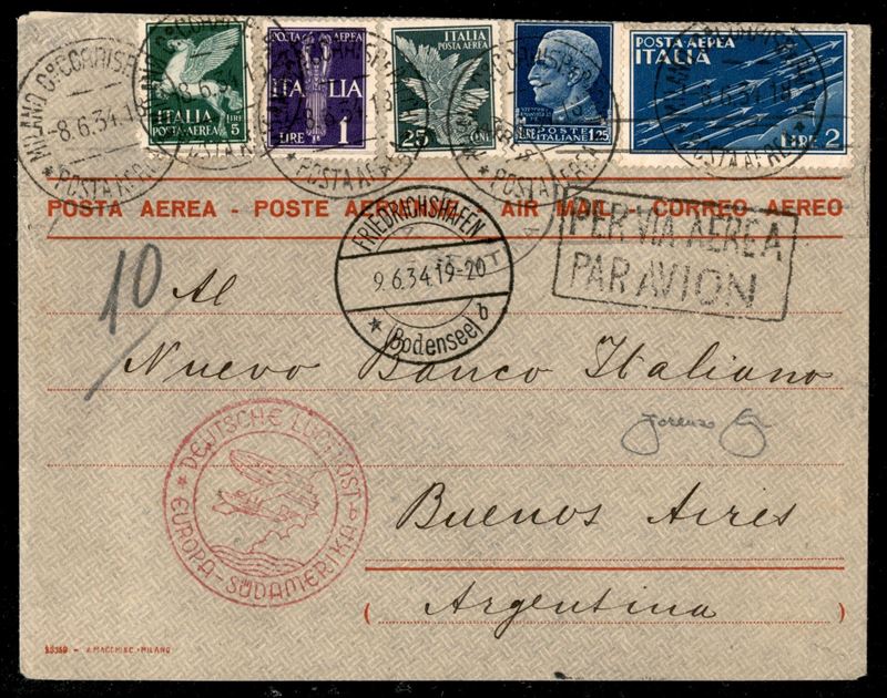Italia / Regno / Vittorio Emanuele III / Aerogrammi