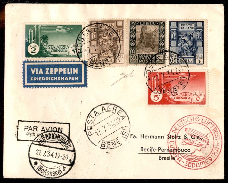 Italia / Colonie / Cirenaica / Aerogrammi