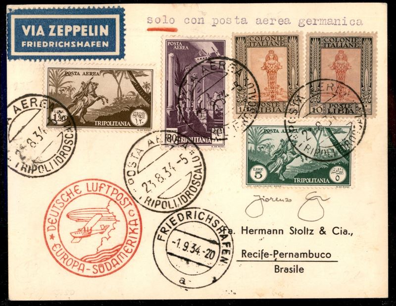 Italia / Colonie / Tripolitania / Aerogrammi