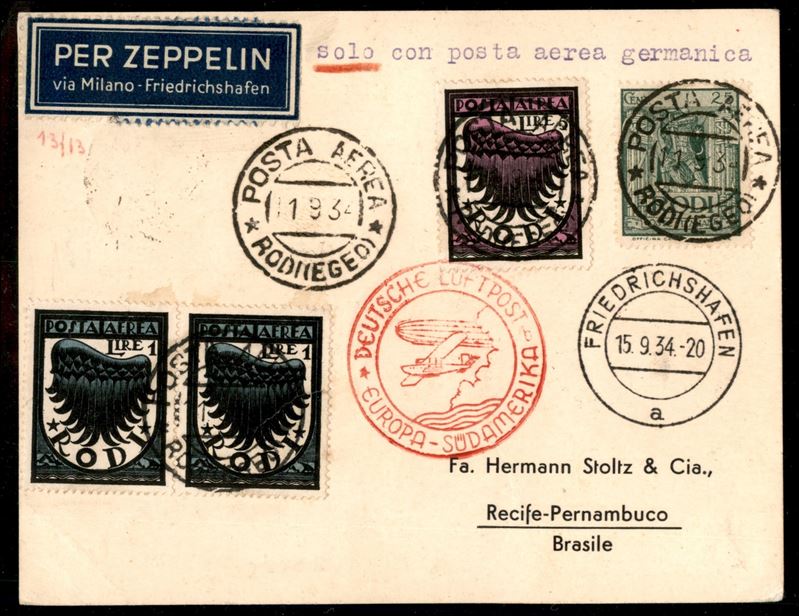 Italia / Colonie / Egeo / Aerogrammi