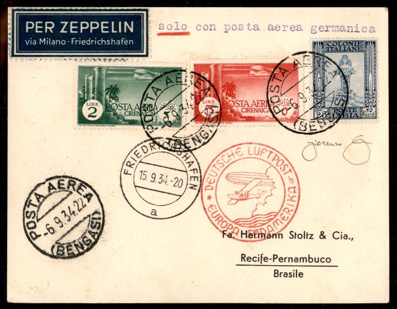 Italia / Colonie / Cirenaica / Aerogrammi