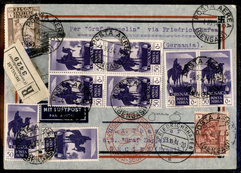 Italia / Colonie / Cirenaica / Aerogrammi