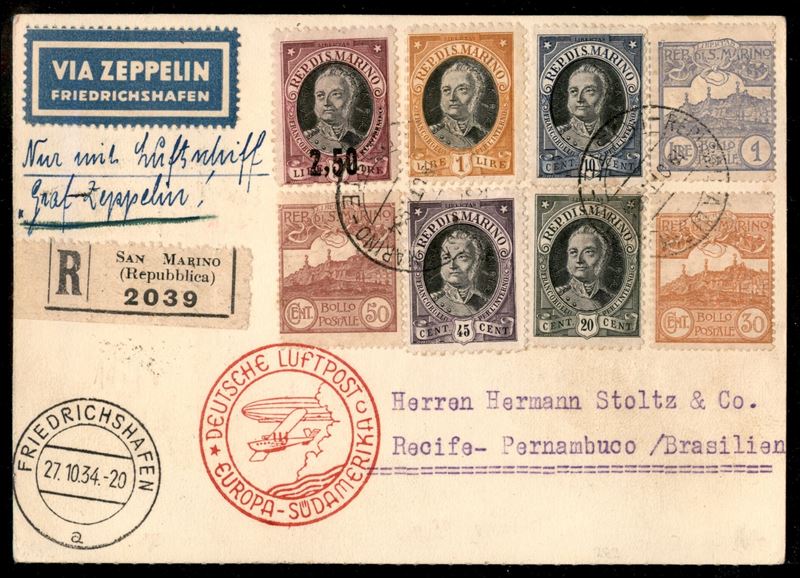 San Marino / Aerogrammi