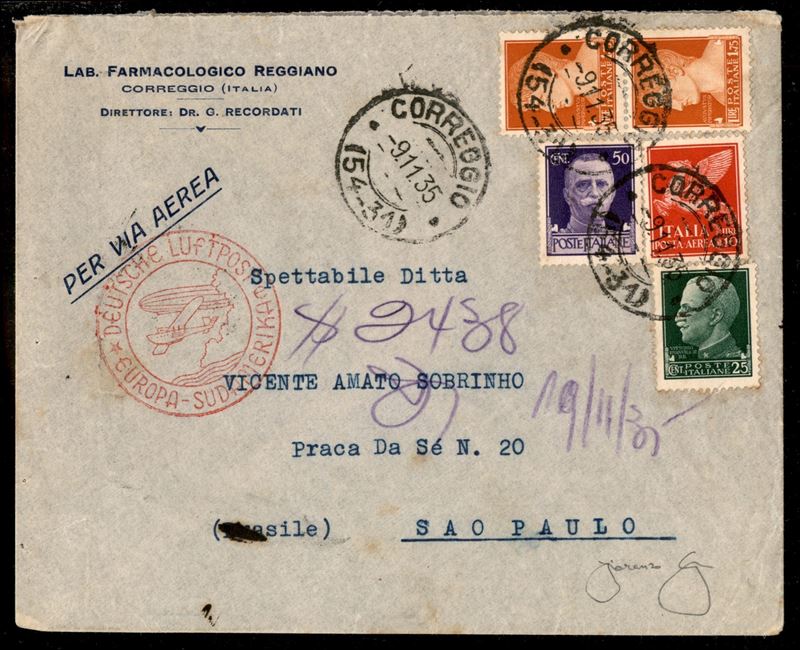 Italia / Regno / Vittorio Emanuele III / Aerogrammi