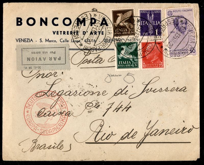 Italia / Regno / Vittorio Emanuele III / Aerogrammi