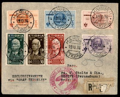 Italia / Colonie / Etiopia / Aerogrammi