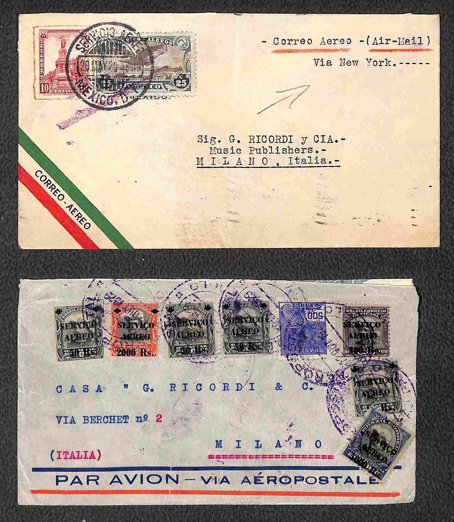 Sud America / Aerogrammi