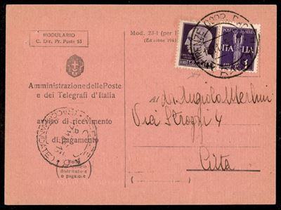 Italia / Regno / Vittorio Emanuele III / Posta Ordinaria + Aerea