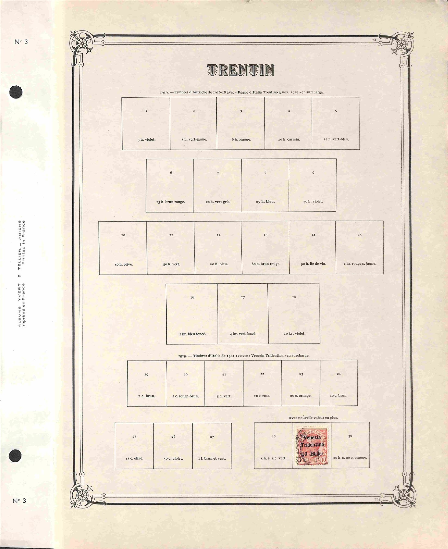 Italia / Occupazioni i Guerra Mondiale / Trento e Trieste / Posta Ordinaria