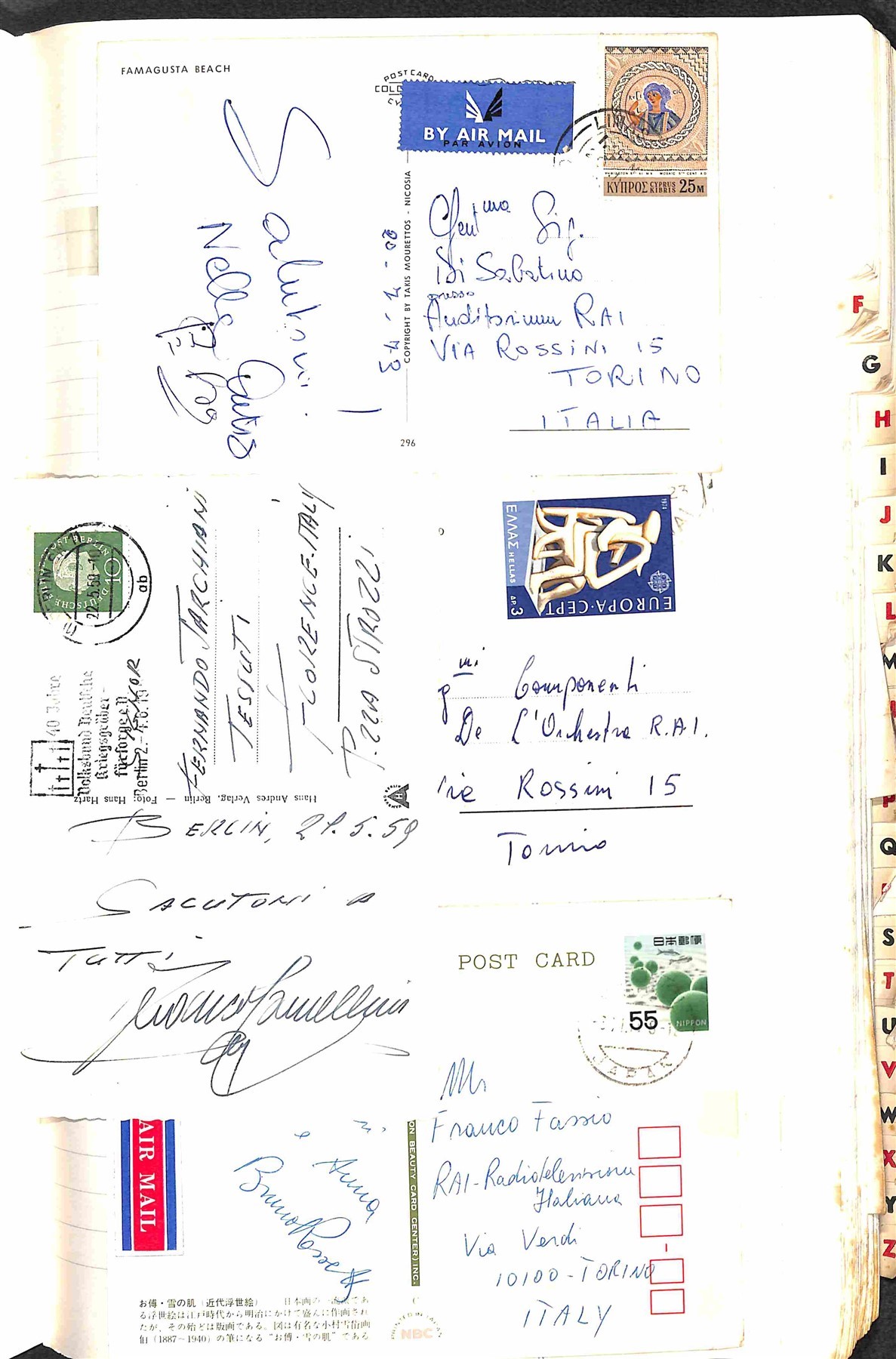 Area Italiana / Posta Ordinaria