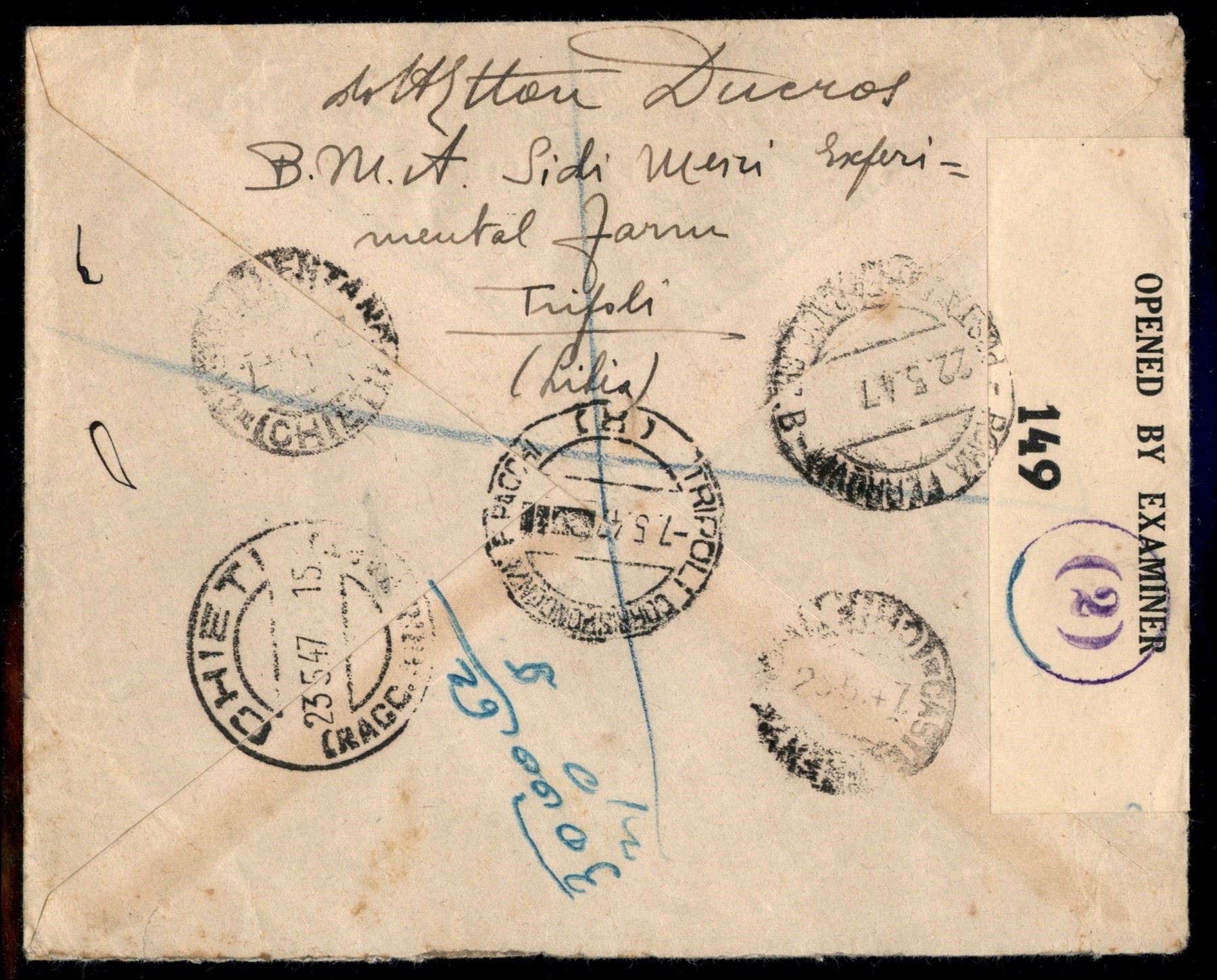 Italia / Occupazioni Straniere delle Colonie / Occupazione Britannica / M.e.f. / Aerogrammi