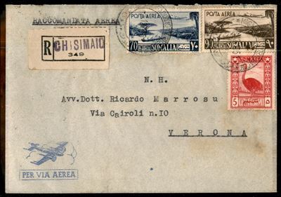 Italia / Colonie / Somalia a.f.I.s. / Aerogrammi