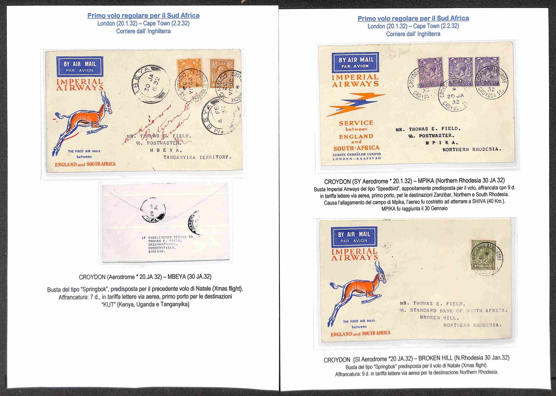 GRAN BRETAGNA / Aerogrammi