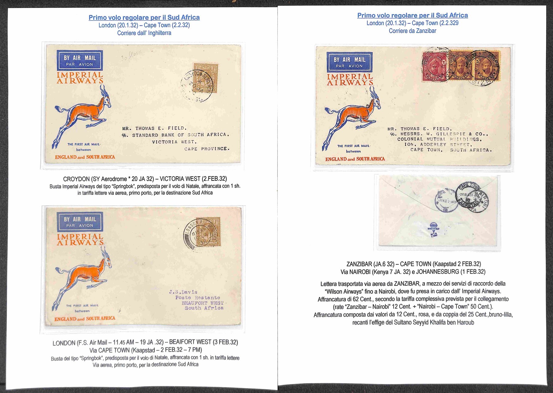 GRAN BRETAGNA / Aerogrammi