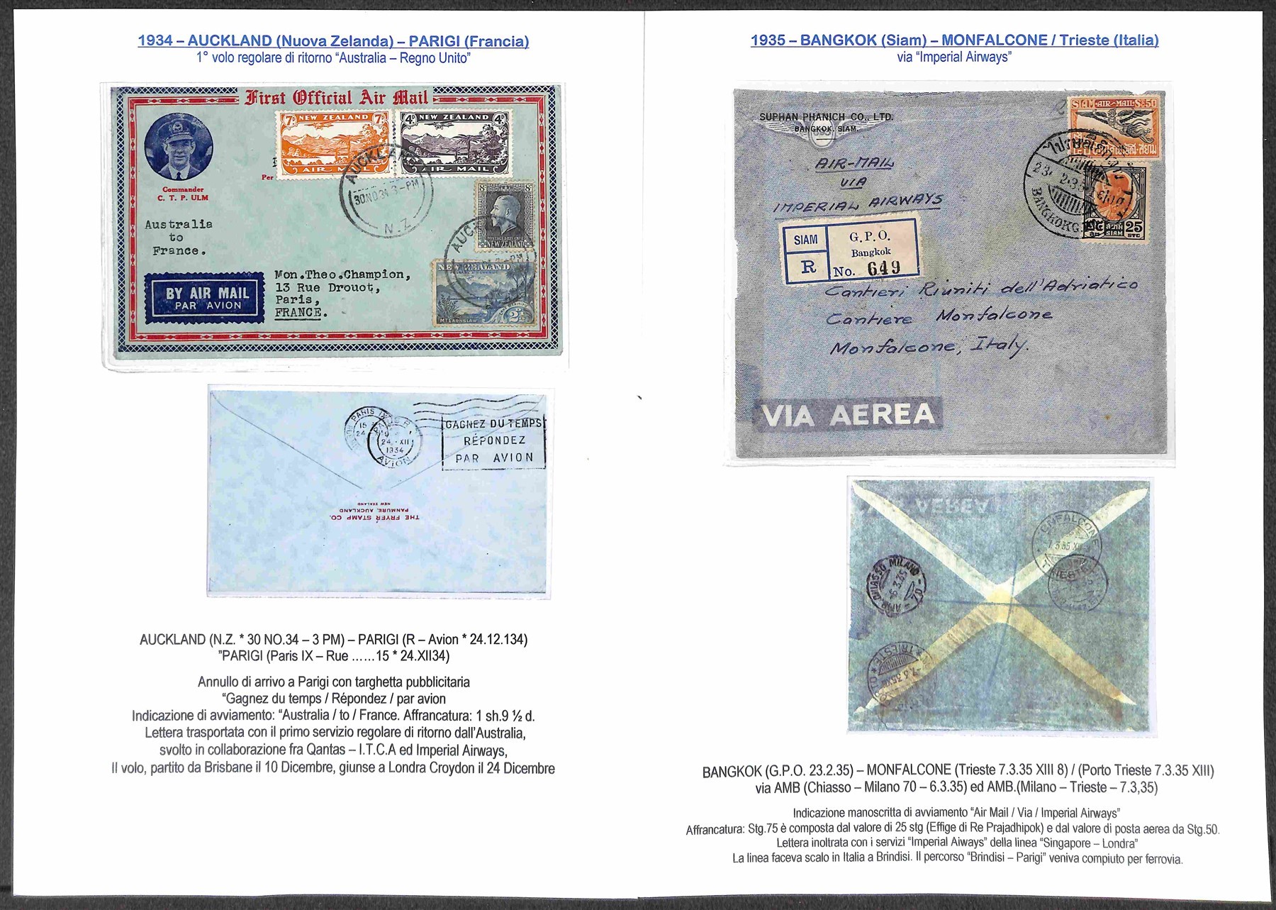 GRAN BRETAGNA / Aerogrammi