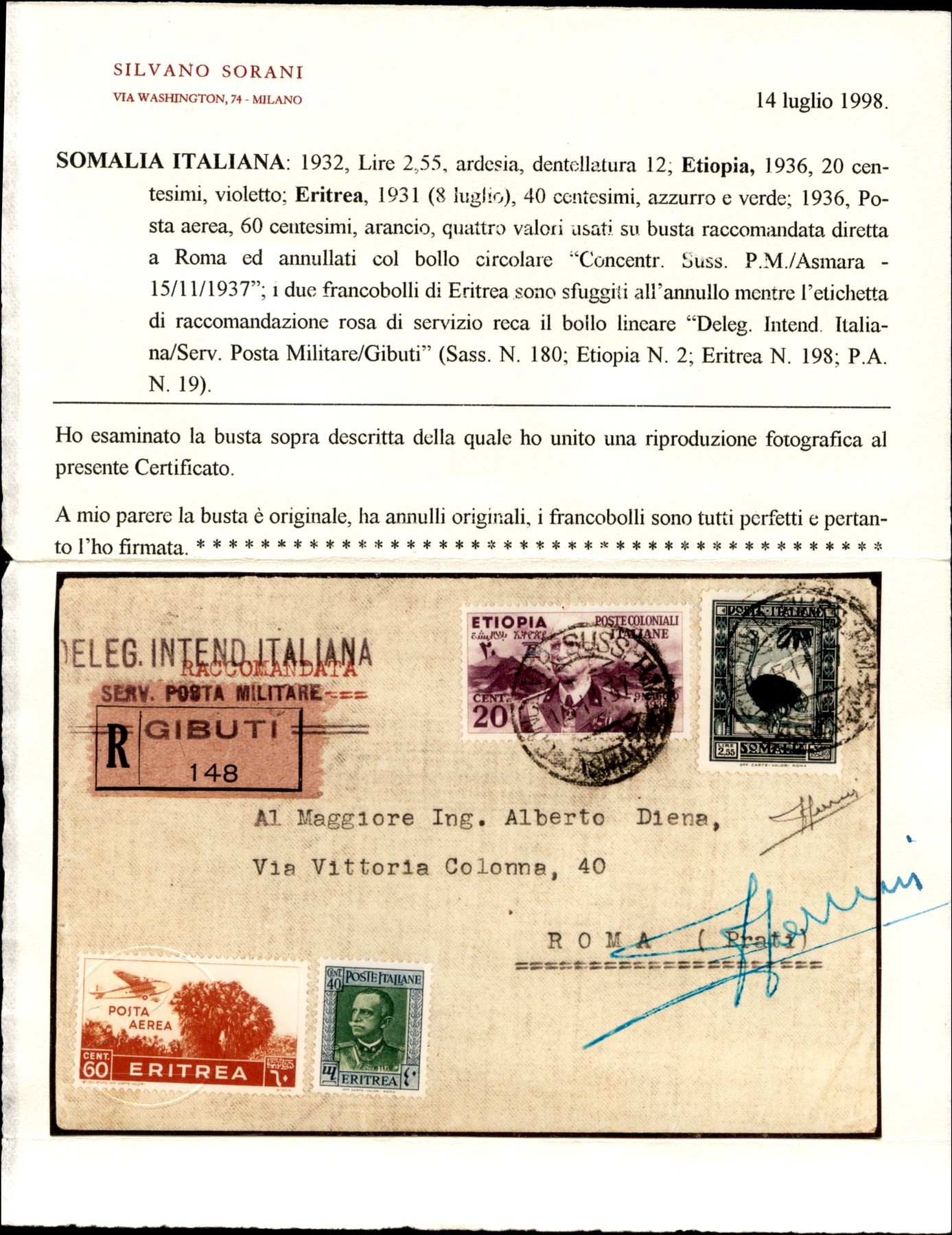ITALIA / Colonie / Etiopia / Posta militare