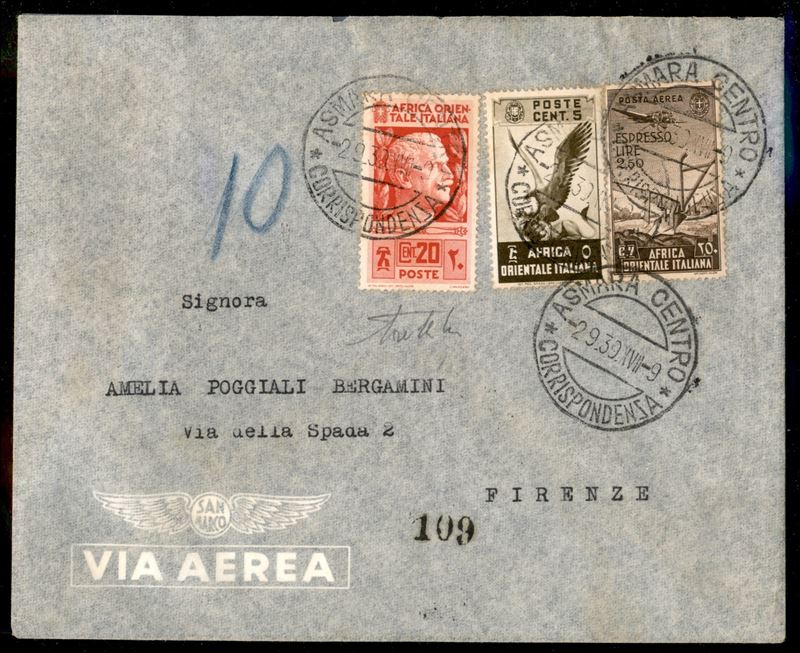 ITALIA / Colonie / Africa Orientale Italiana / Aerogrammi