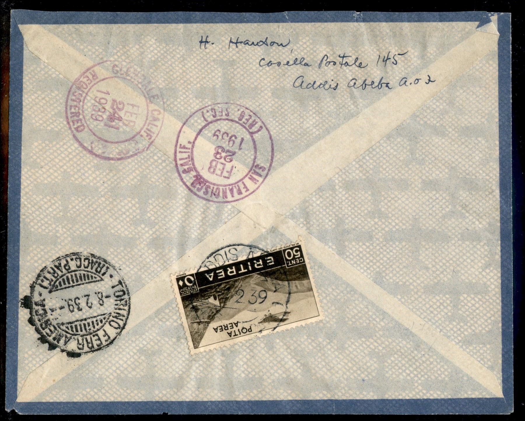 ITALIA / Colonie / Eritrea / Aerogrammi