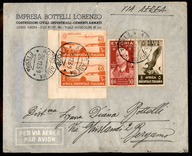 ITALIA / Colonie / Etiopia / Aerogrammi