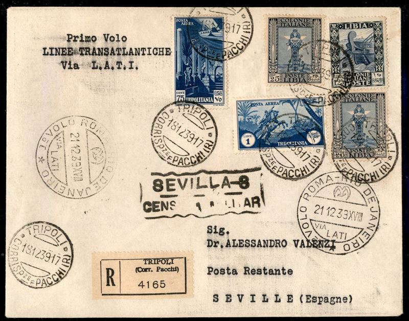 ITALIA / Colonie / Tripolitania / Aerogrammi