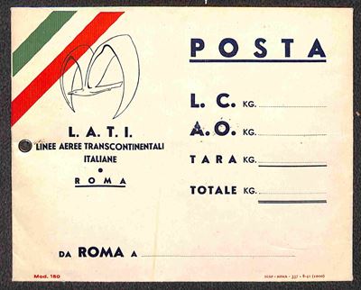 Italia / Regno / Vittorio Emanuele III / Aerogrammi