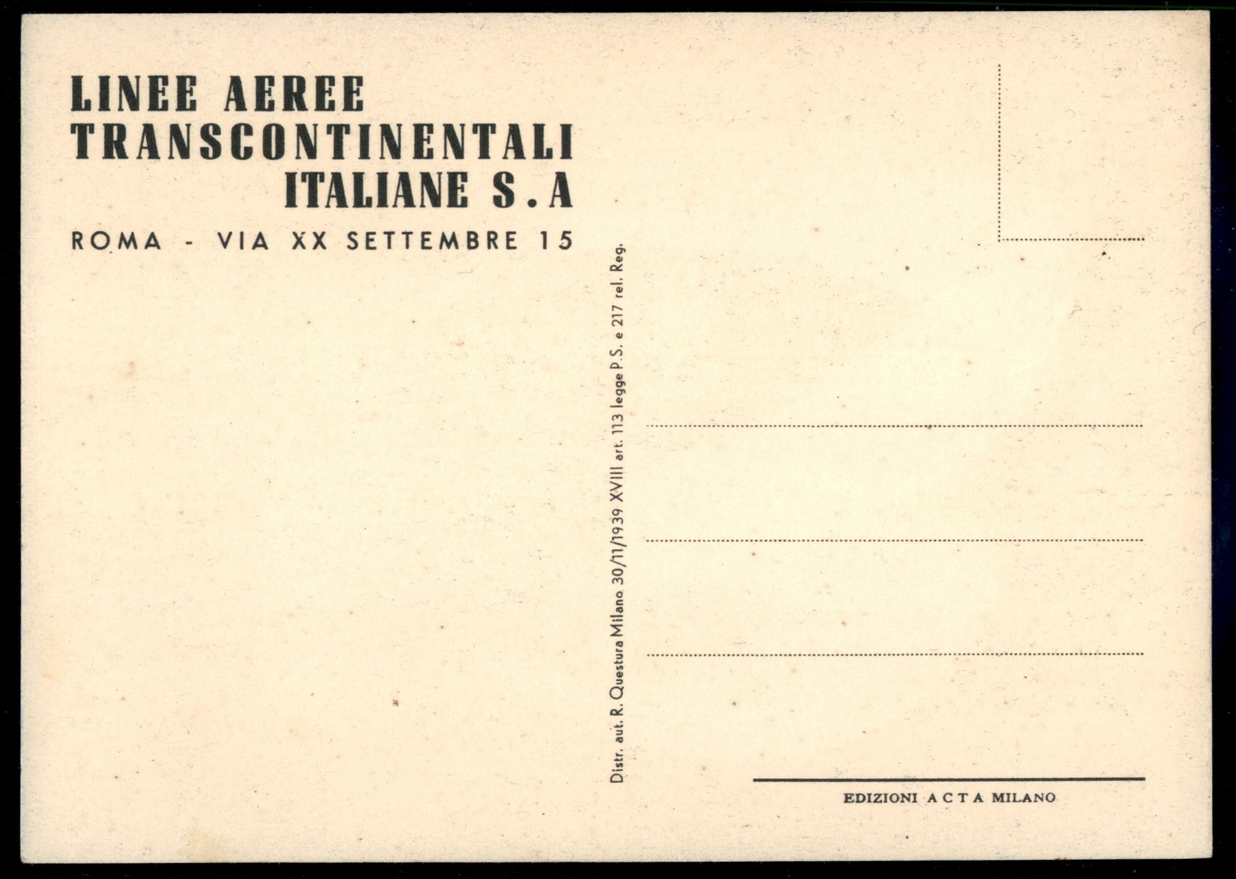ITALIA / Regno / Vittorio Emanuele III / Aerogrammi