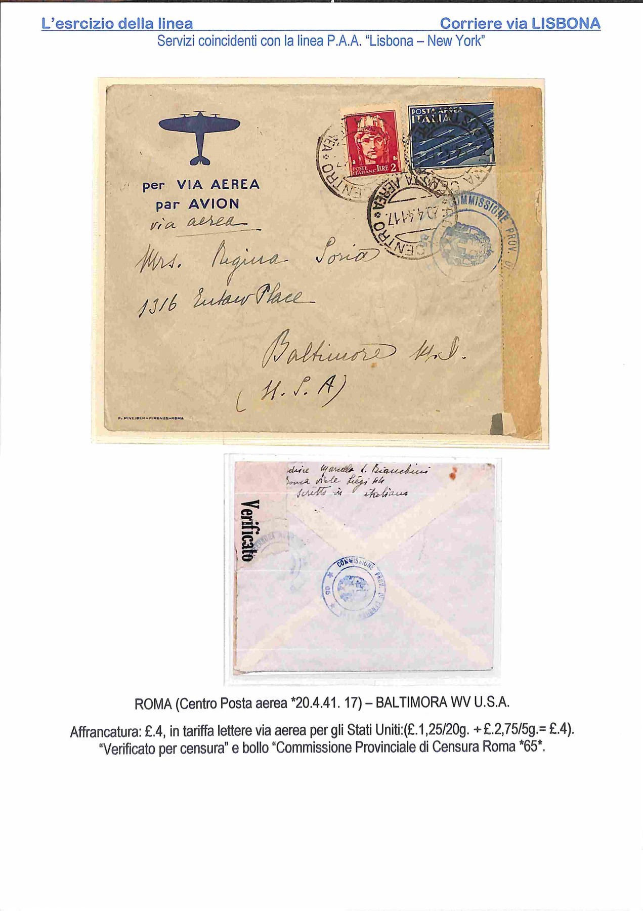 Mondiale / Aerogrammi