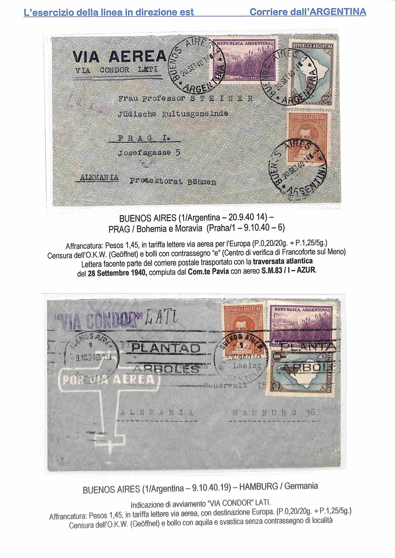 Argentina / Aerogrammi
