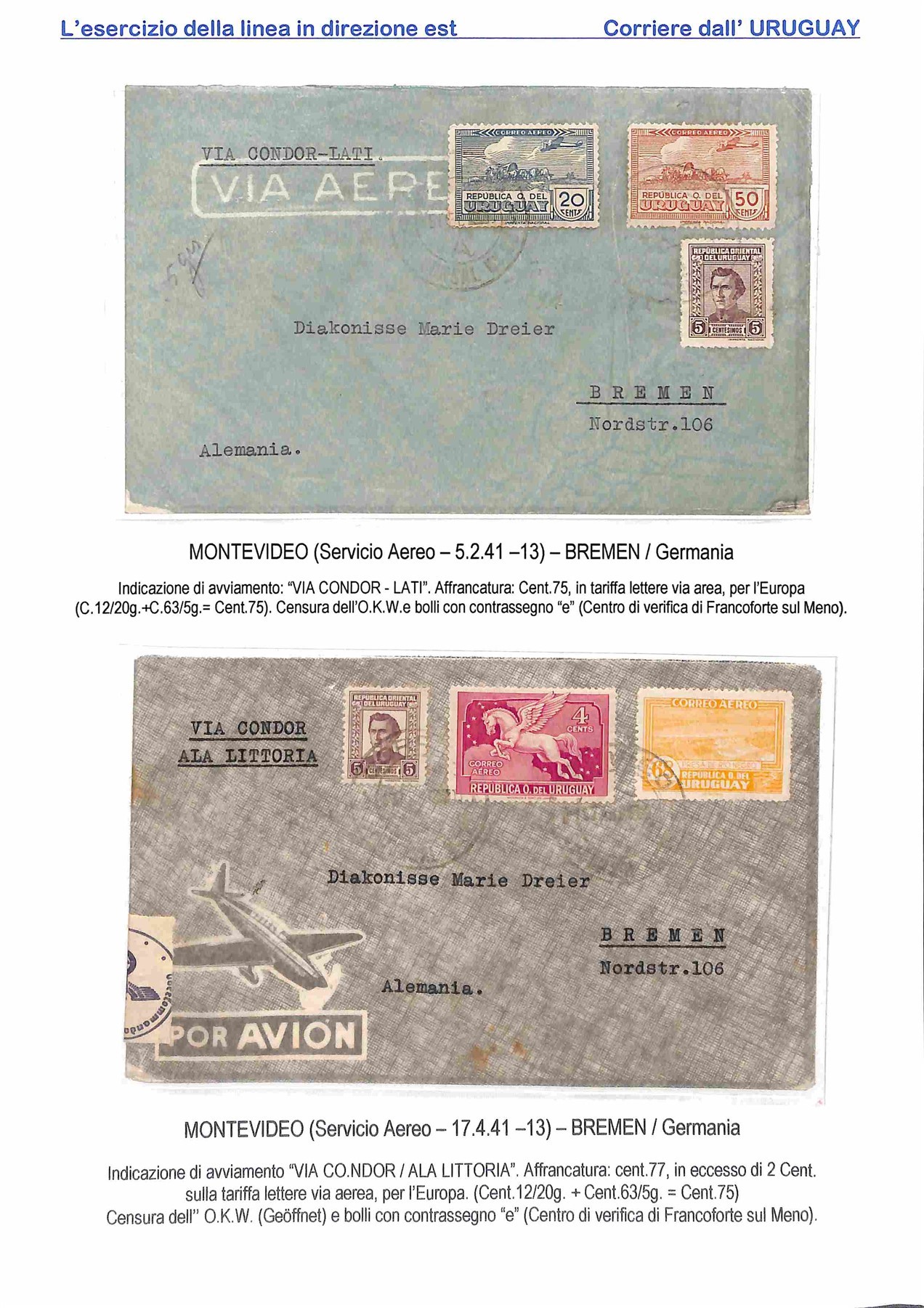 Uruguay / Aerogrammi