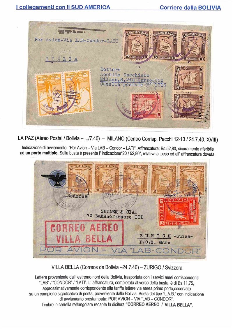 Bolivia / Aerogrammi