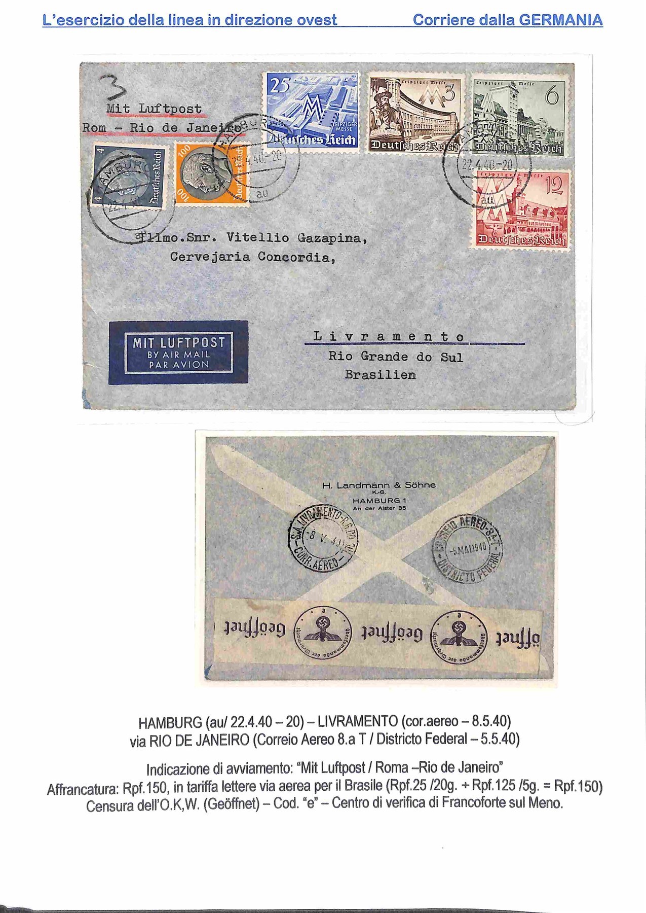 Germania / Aerogrammi