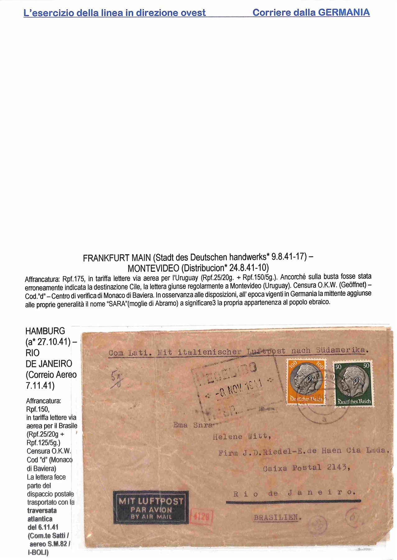 Germania / Aerogrammi