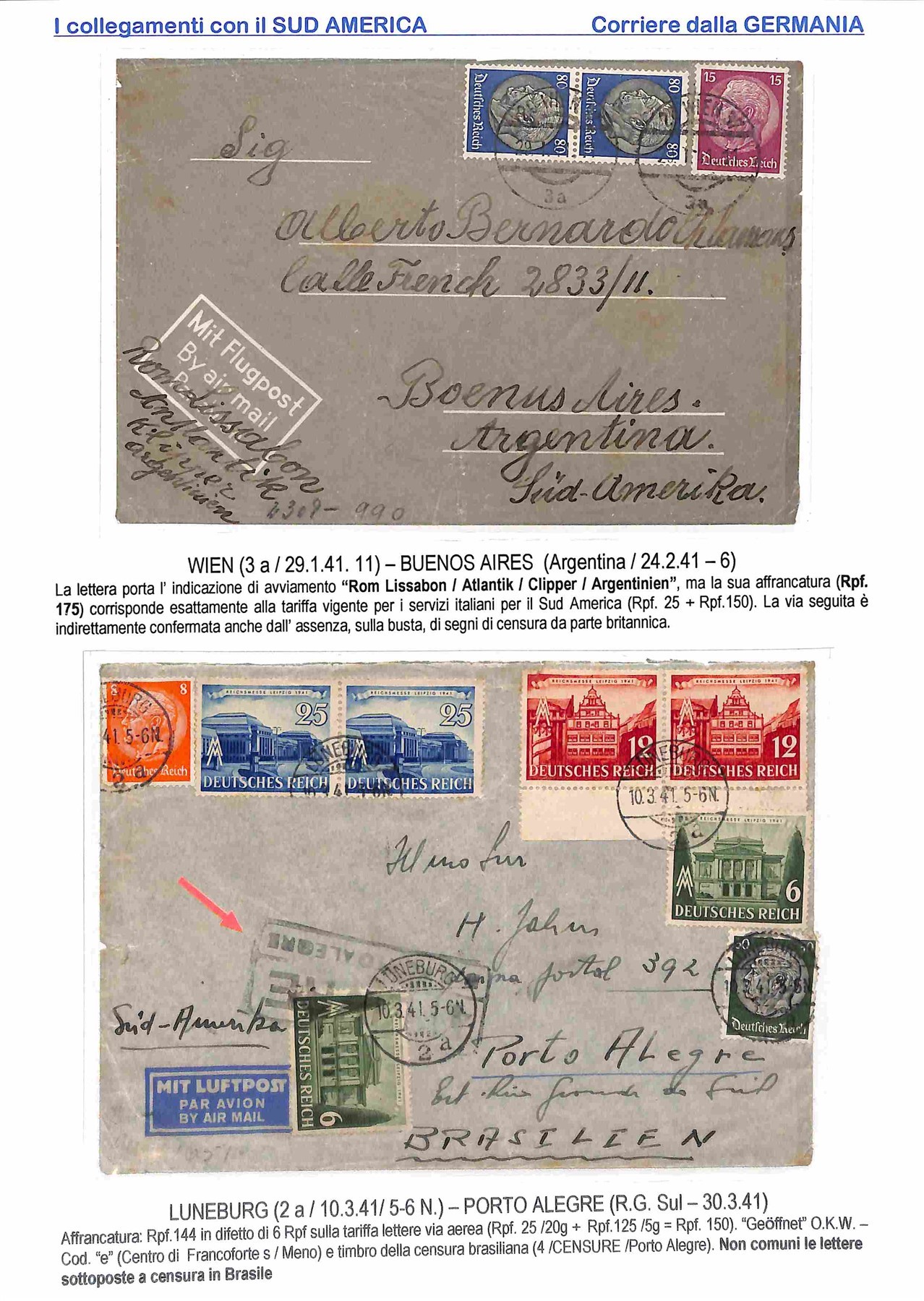 Germania / Aerogrammi