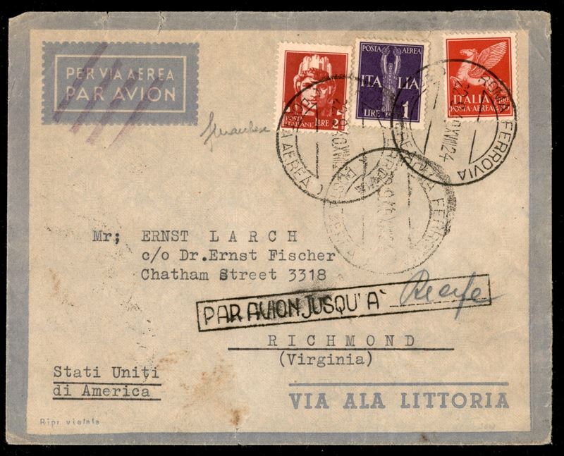 Italia / Regno / Vittorio Emanuele III / Aerogrammi