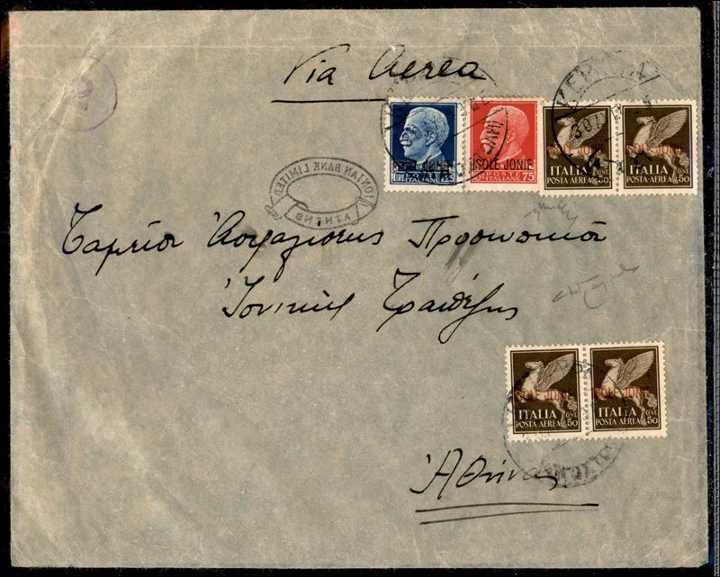 Italia / Occupazioni II Guerra Mondiale / Isole Jonie / Aerogrammi