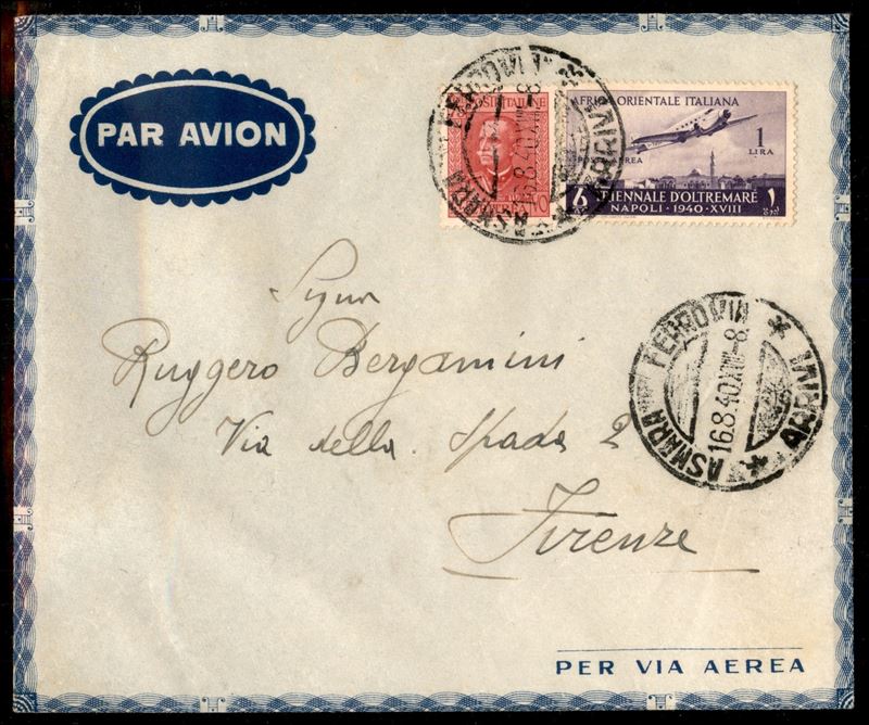 ITALIA / Colonie / Eritrea / Aerogrammi