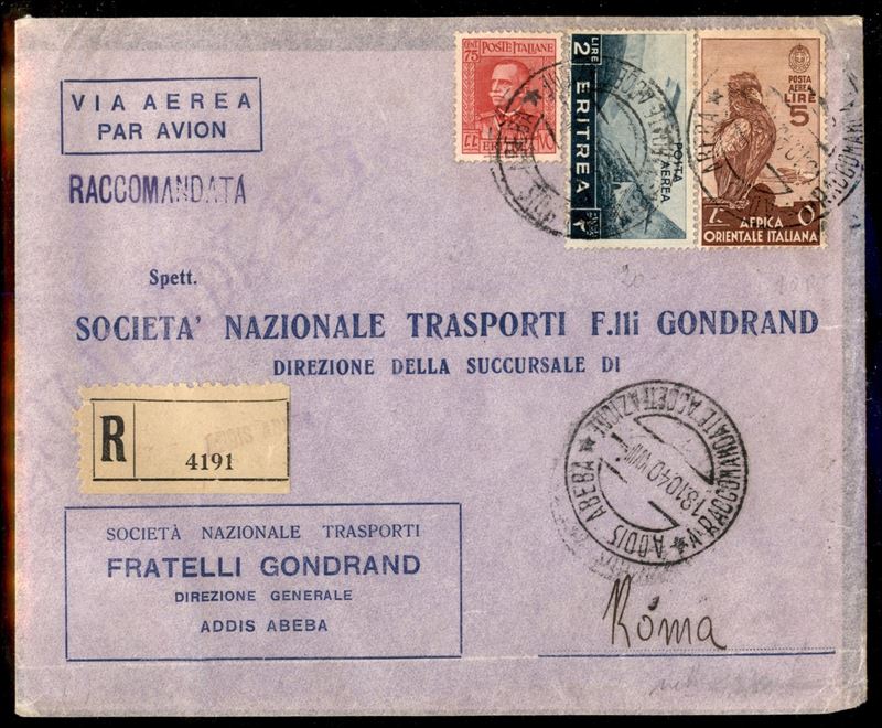 ITALIA / Colonie / Eritrea / Aerogrammi