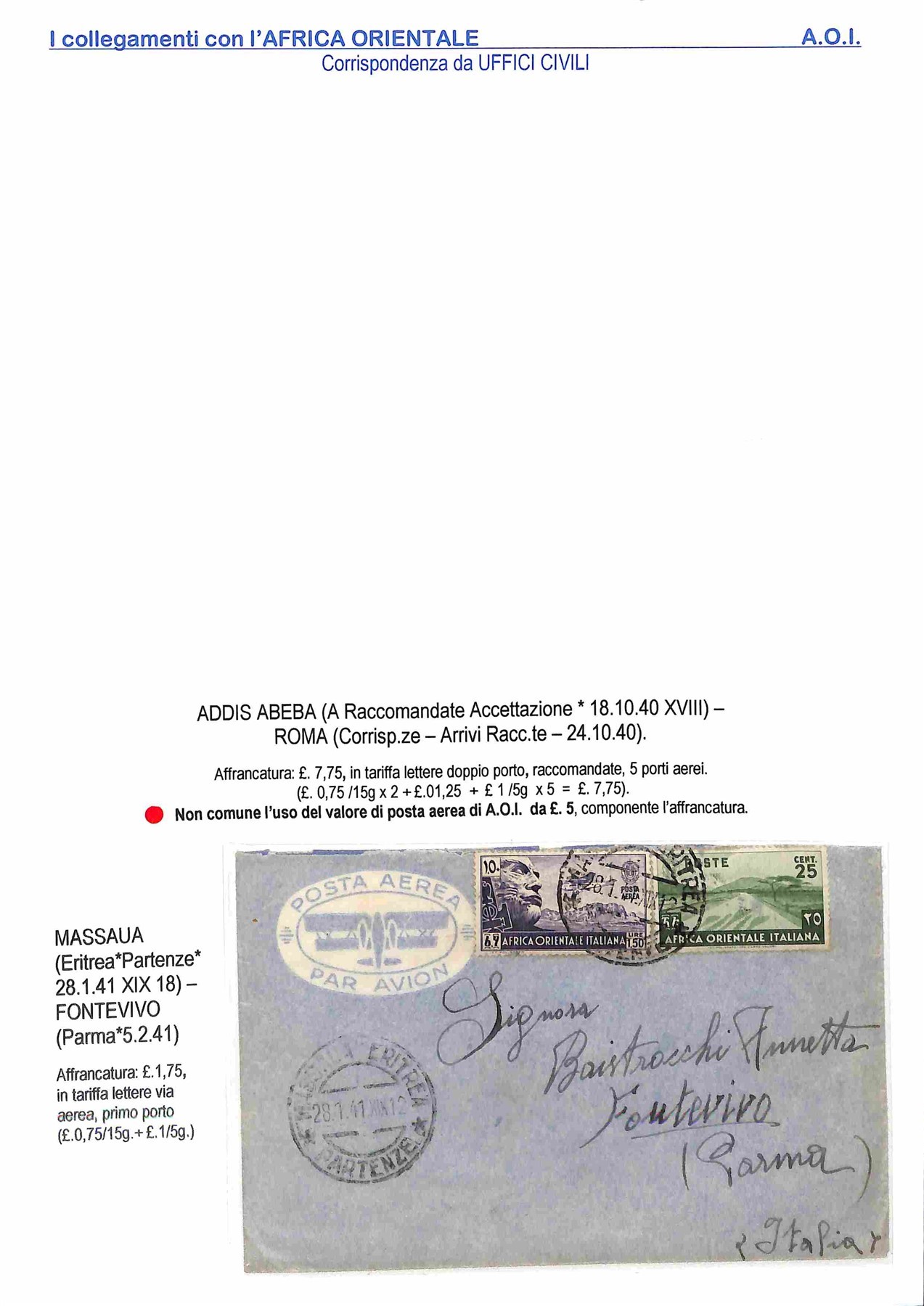 Italia / Regno / Posta Militare
