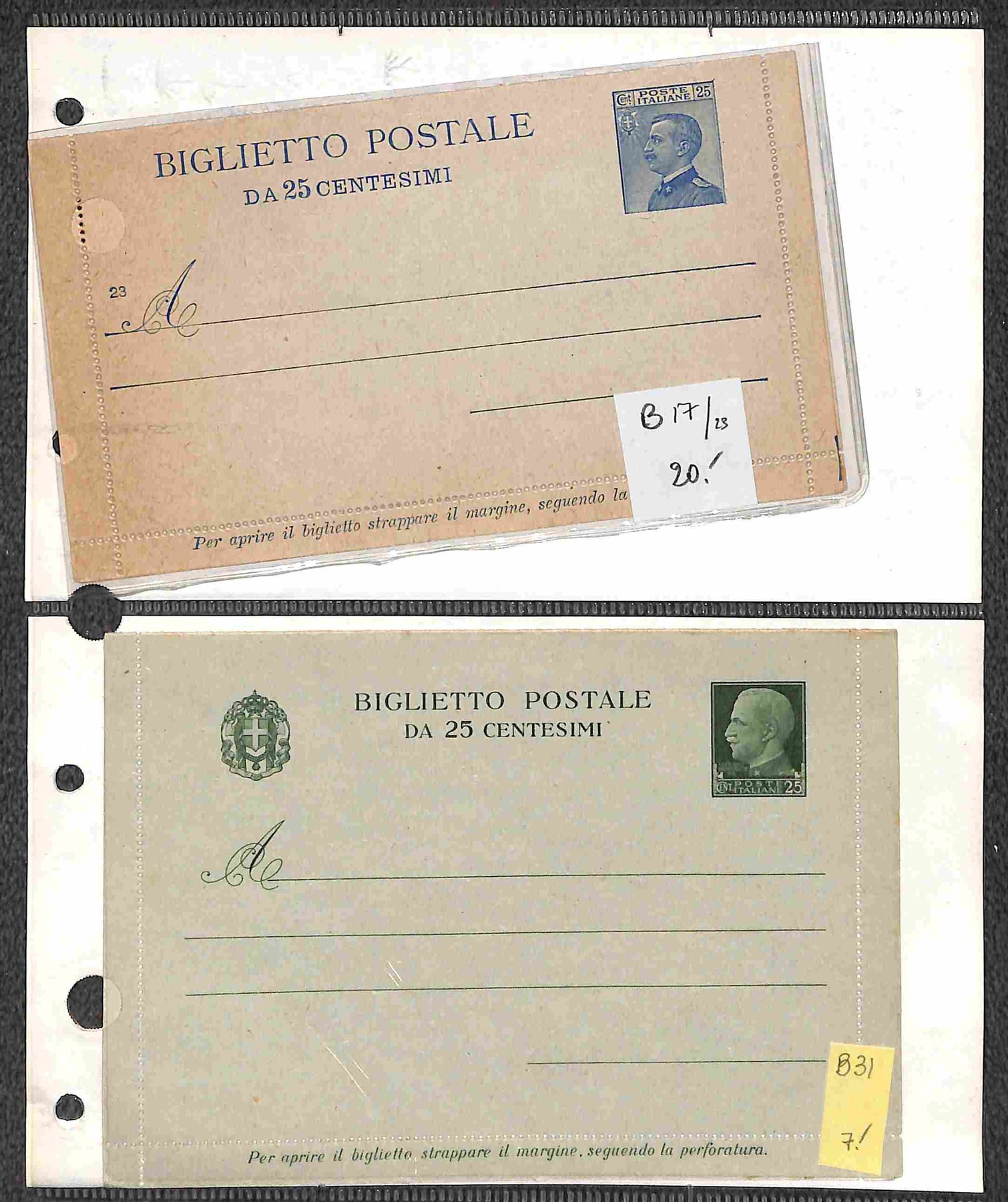 Italia / Regno / Posta Ordinaria