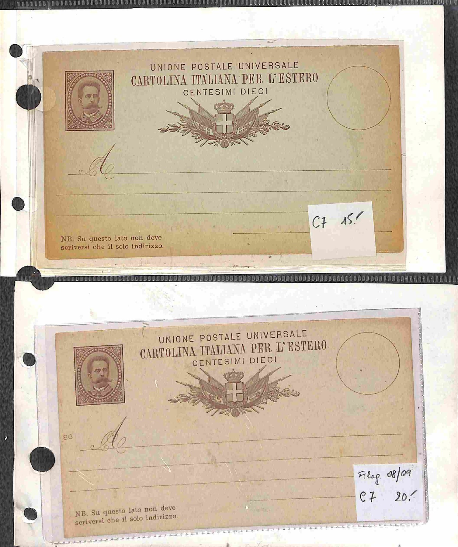 Italia / Regno / Posta Ordinaria
