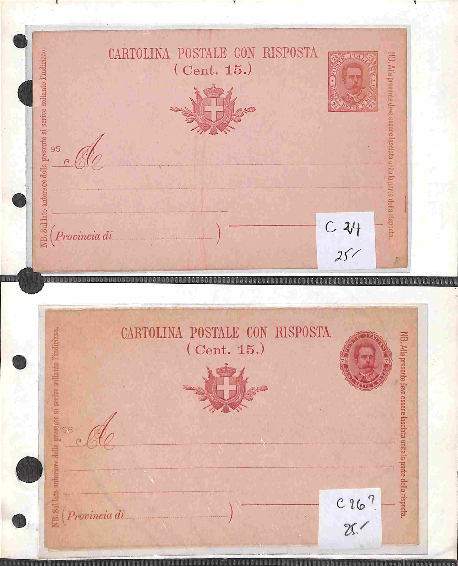 Italia / Regno / Posta Ordinaria