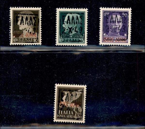 ITALIA / Occupazioni II guerra mondiale / Occupazione Tedesca / Zante / Posta ordinaria + aerea