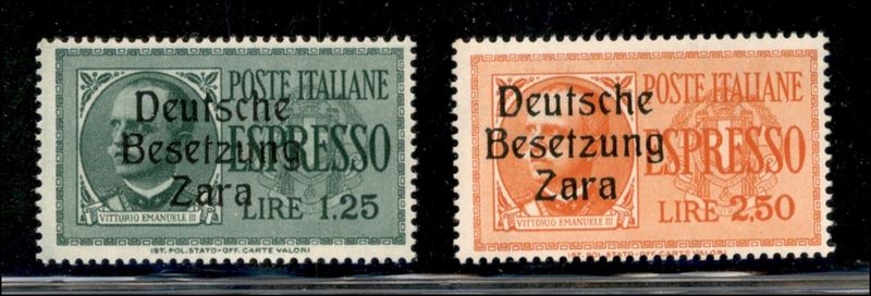 Italia / Occupazioni II Guerra Mondiale / Occupazione Tedesca / Zara / Espressi