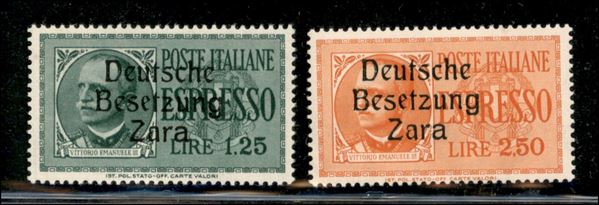 ITALIA / Occupazioni II guerra mondiale / Occupazione Tedesca / Zara / Posta ordinaria