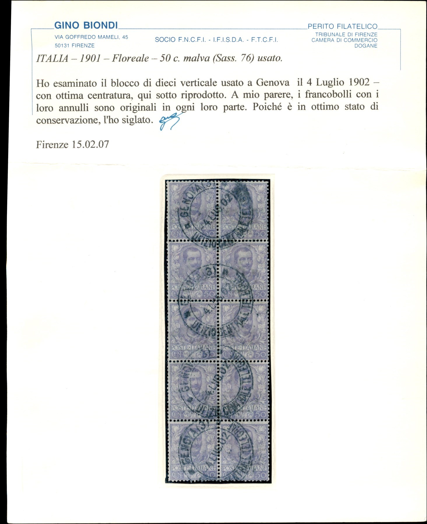 Italia / Regno / Vittorio Emanuele III / Posta Ordinaria