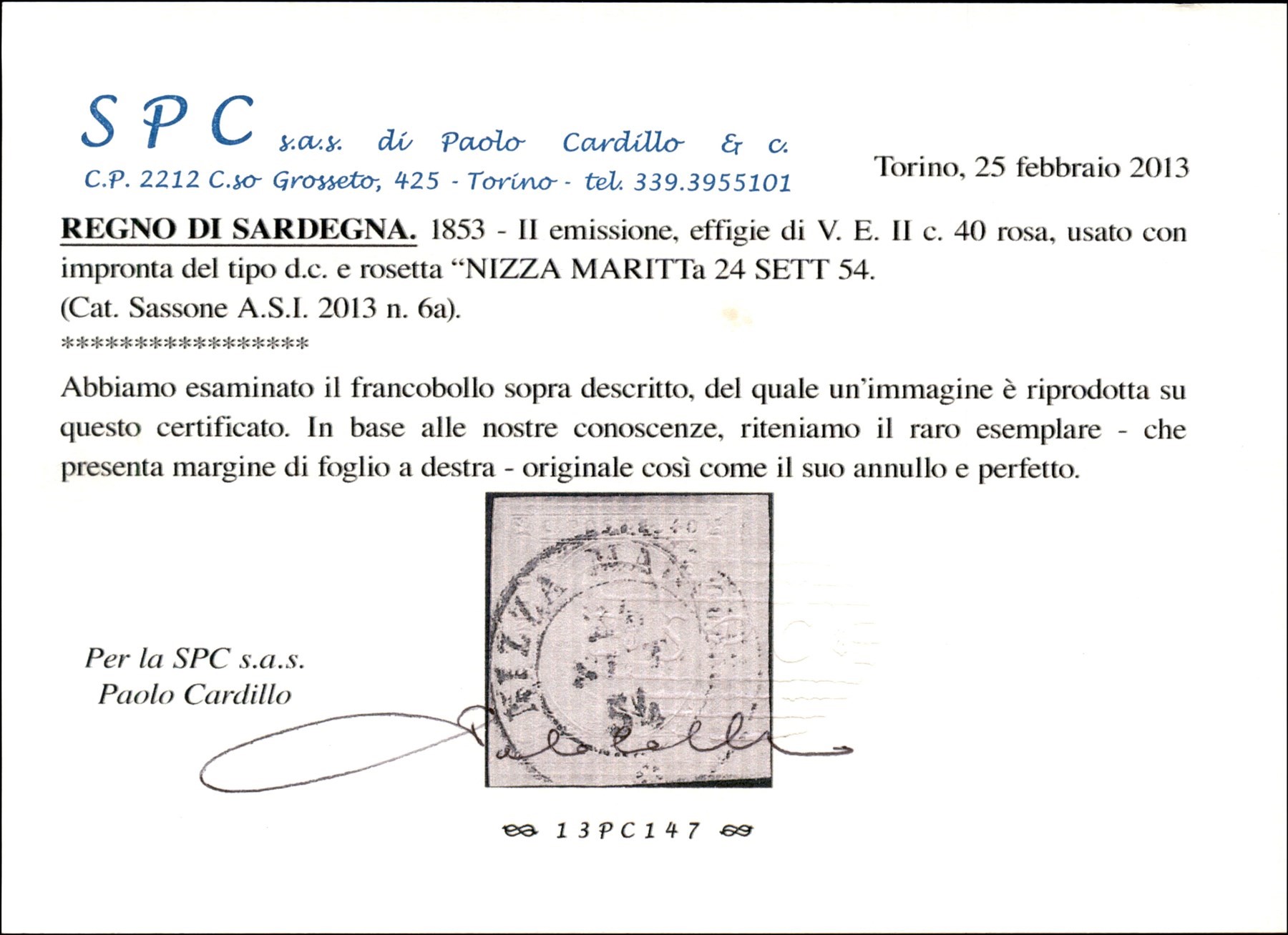 ITALIA / Antichi Stati Italiani / Sardegna / Posta ordinaria