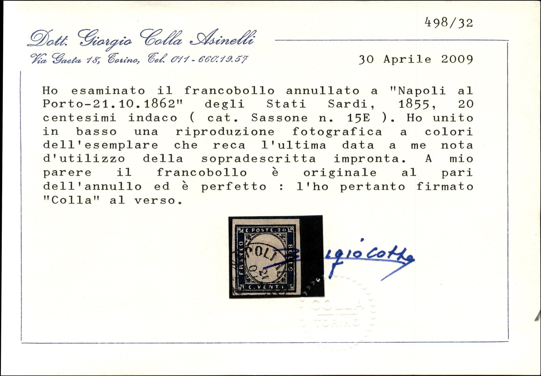 ITALIA / Regno / Vittorio Emanuele II / Posta ordinaria